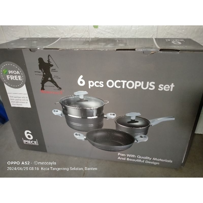 Medeenalux cookware 6 Pcs OCTOPUS set free Takoyaki 18 hole
