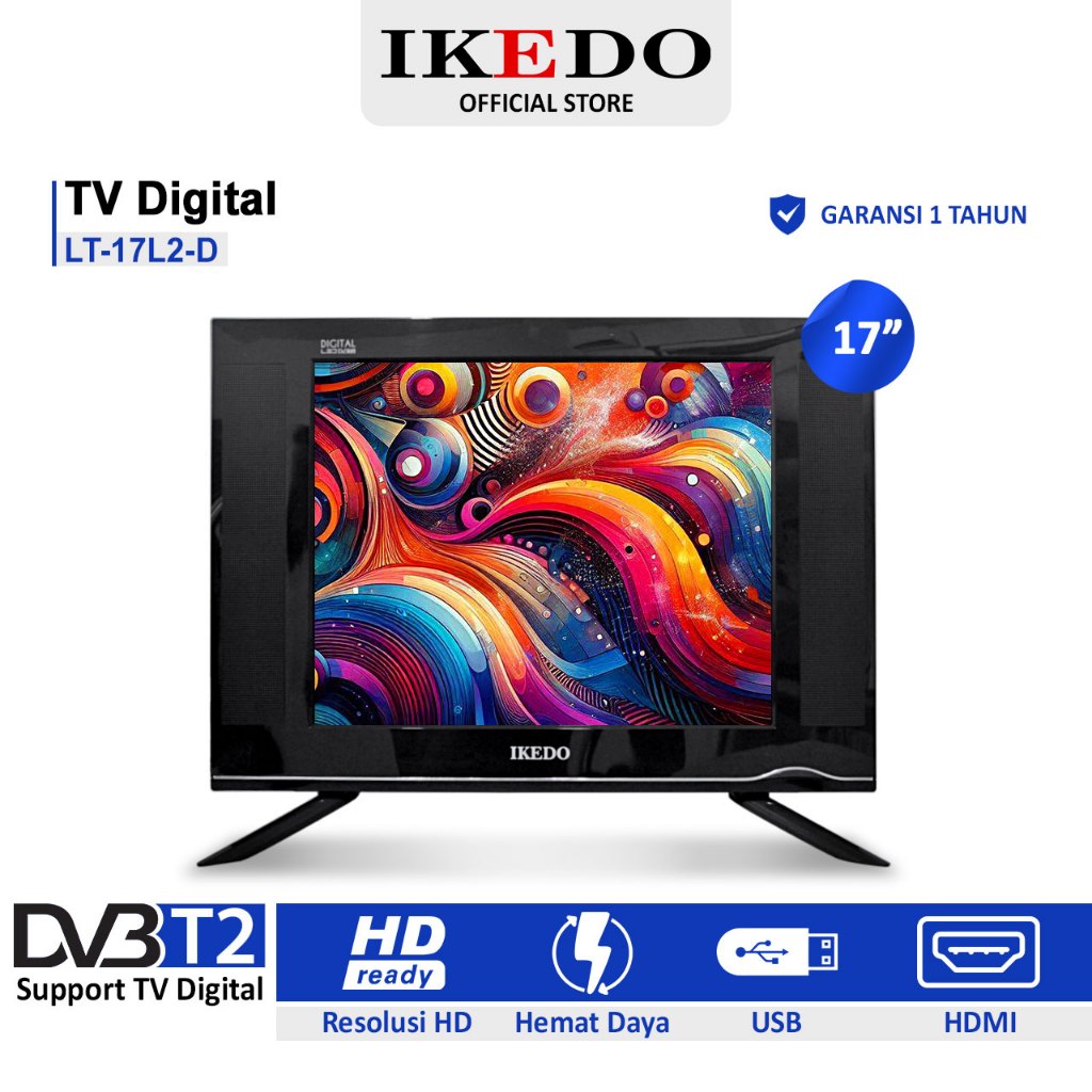 IKEDO TV 17 inch TV LED DIGITAL LT-17L2-D