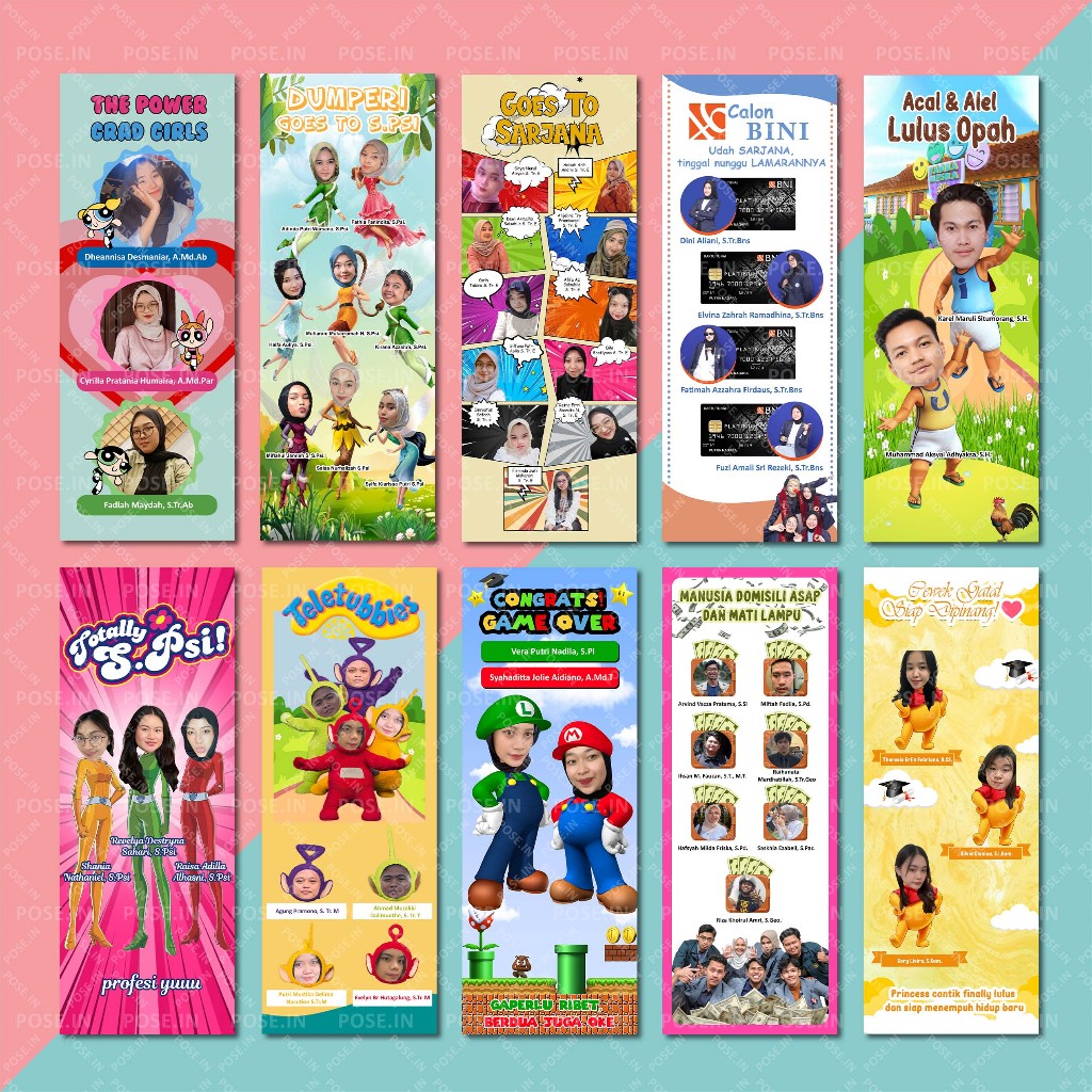 JASA EDIT BANNER WISUDA LUCU KEREN SOFTFILE