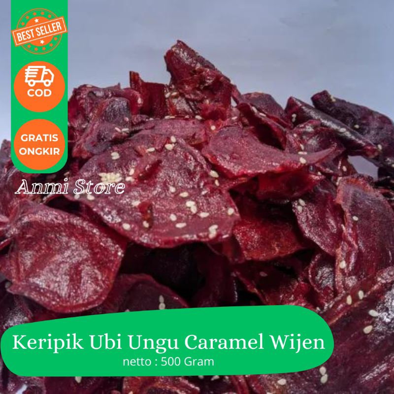 

Keripik Ubi Ungu Manis Rasa Caramel Wijen Paling Murah 500 Gram