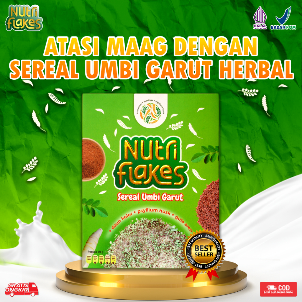 

NUTRIFLAKES - Mengatasi Maag Kronis Dengan Sereal Umbi Garut