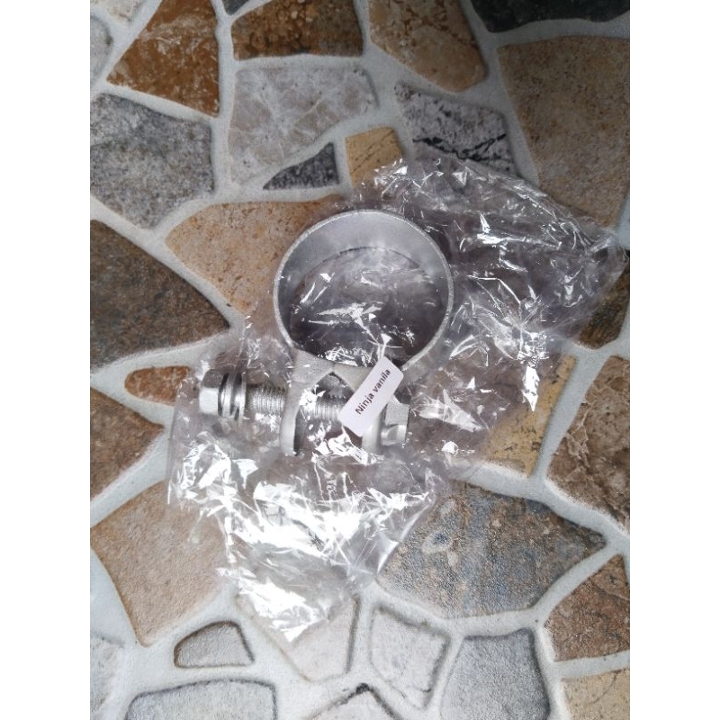 klem knalpot ninja 250 karbu ori