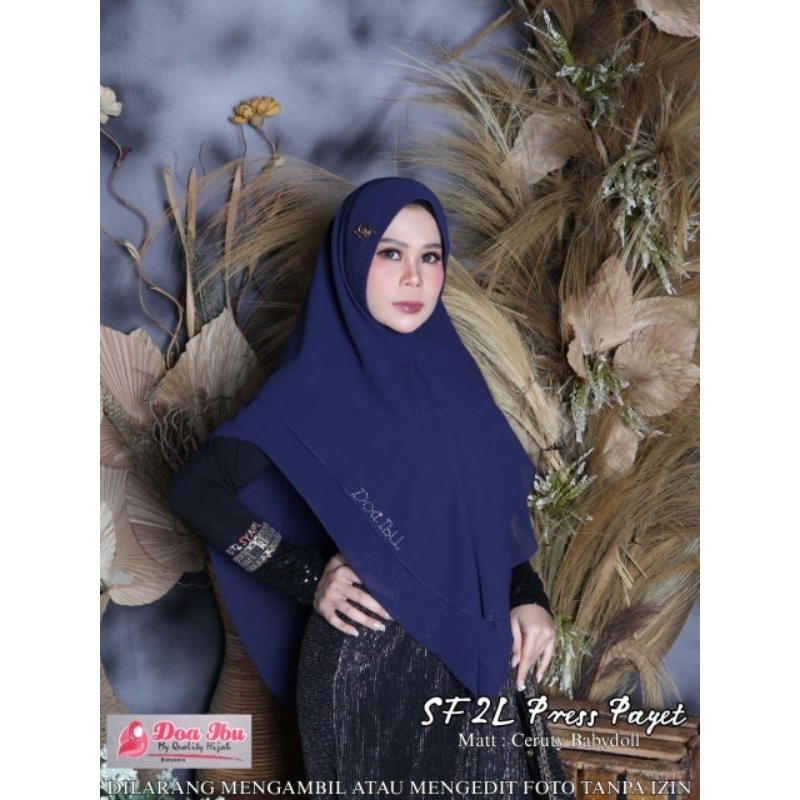 KHIMAR CERUTY PRESS PAYET ORI DOA IBU