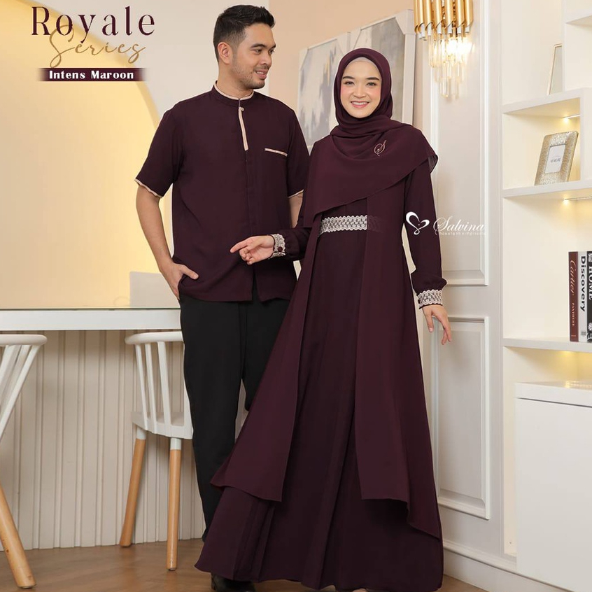Salvina Hijab Sarimbit New Royale Series (Koko) Quality Premium Syari'i