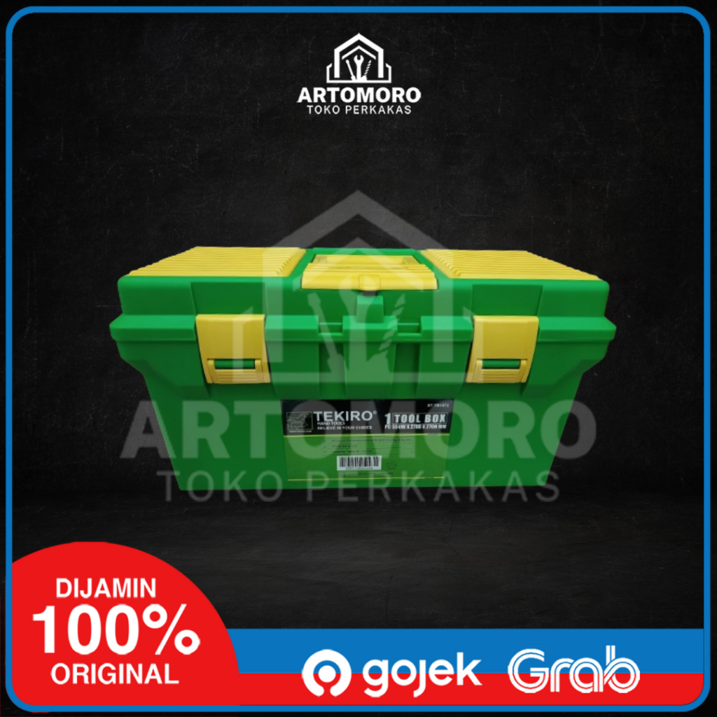 Tool box Plastik ST-TB1072 hijau Merk Tekiro