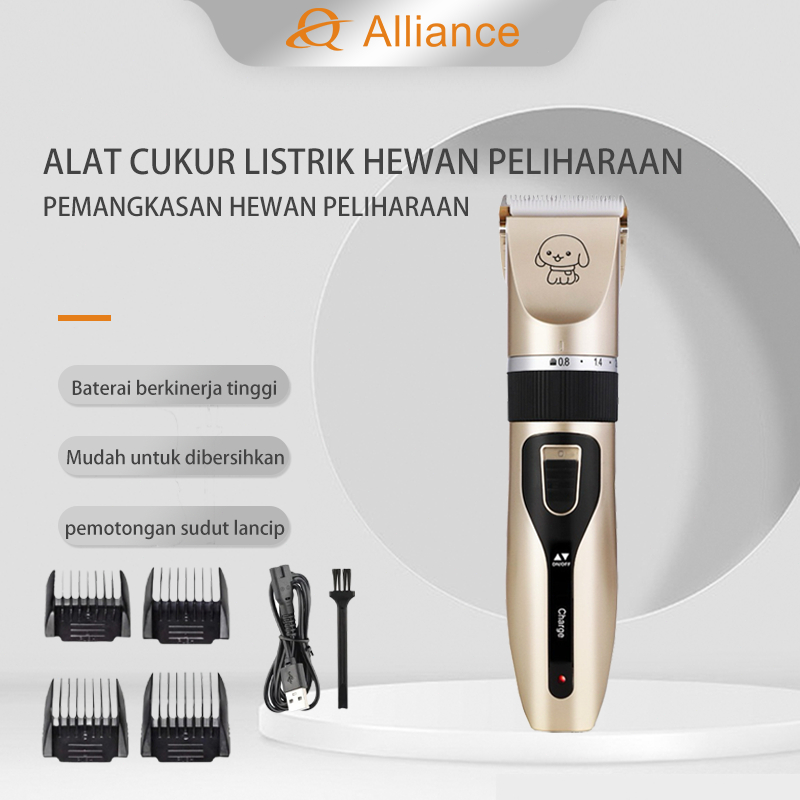 Cukur Elektrik Bulu Anjing Alat Cukur Bulu Kucing - Mesin Cukur Domba Kambing Kucing Pet Clipper Gro