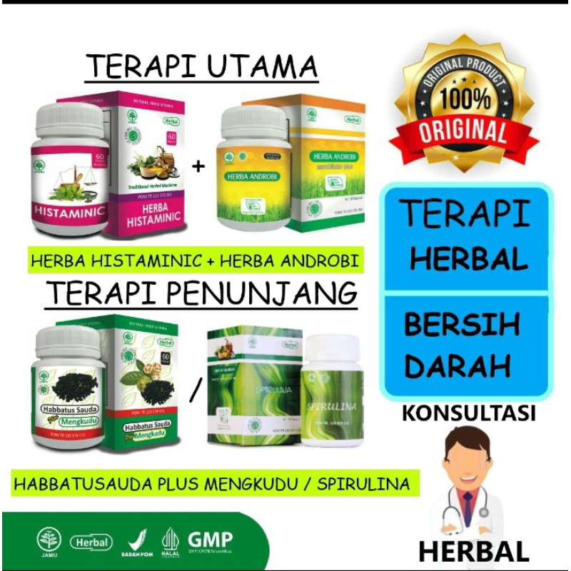 BIDUREN BERSIH DARAH HERBAL INDO UTAM HISTAMINIC ANDROBI HABBATUSAUDA PLUS MENGKUDU SPIRULINA