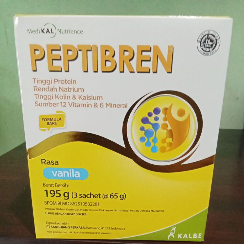 

PEPTIBREN 195 GR (3 SACHET @65GR) VANILA dan KACANG HIJAU