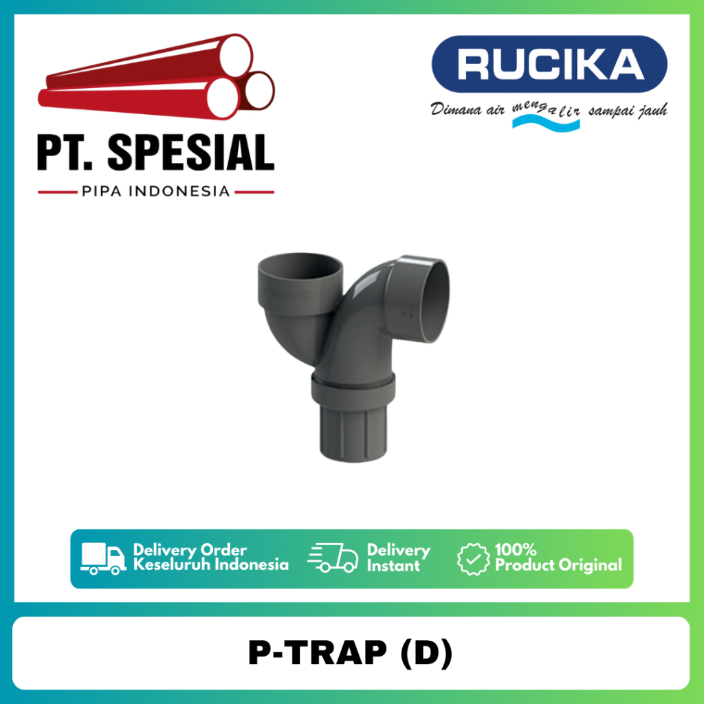 P-Trap PVC D Rucika / P Trap PVC D Rucika / P-Trap D Rucika / P Trap - 06