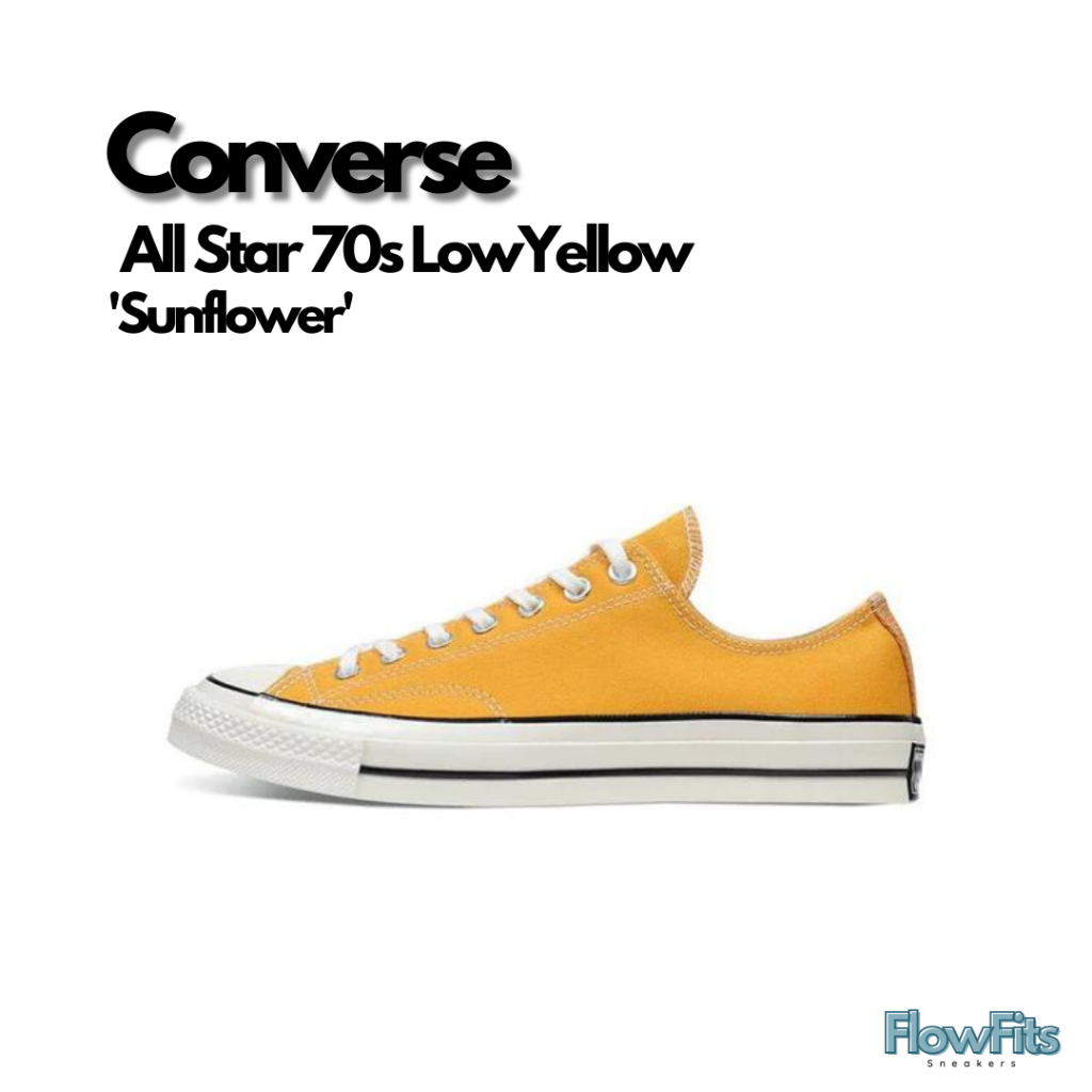 Converse Chuck 70 Low Yellow 'Sunflower' 162063C BNIB ORIGINAL Sneakers Pria Wanita UNISEX