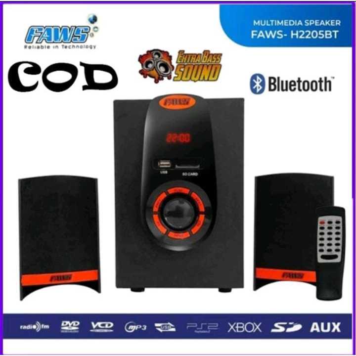 SPEAKER PORTABLE FAWS H-2205 BLUETOOTH - MP3 - USB