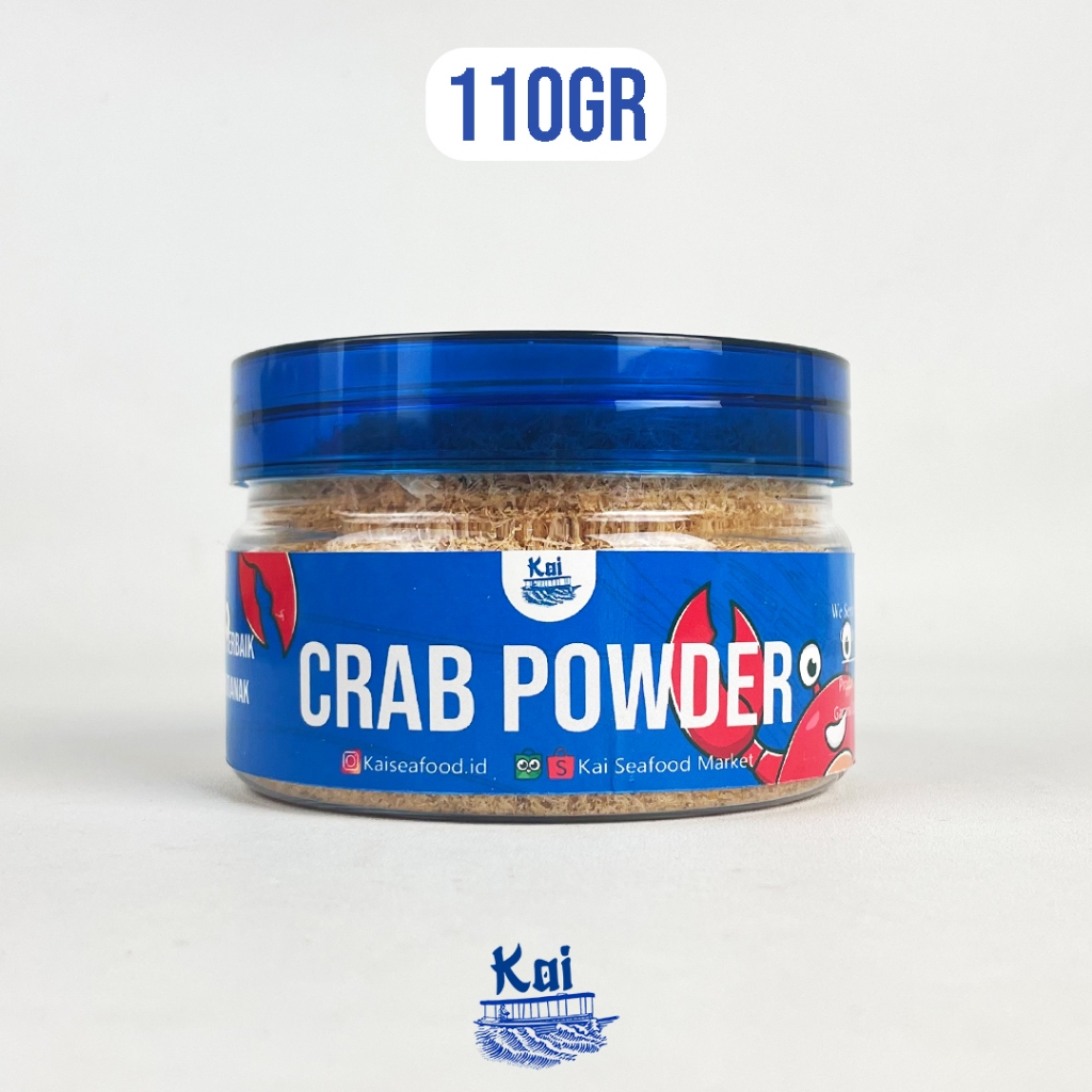 

Kai Seafood - Crab Powder/Bubuk Daging Kepiting Bakau Murni Netto 110gr