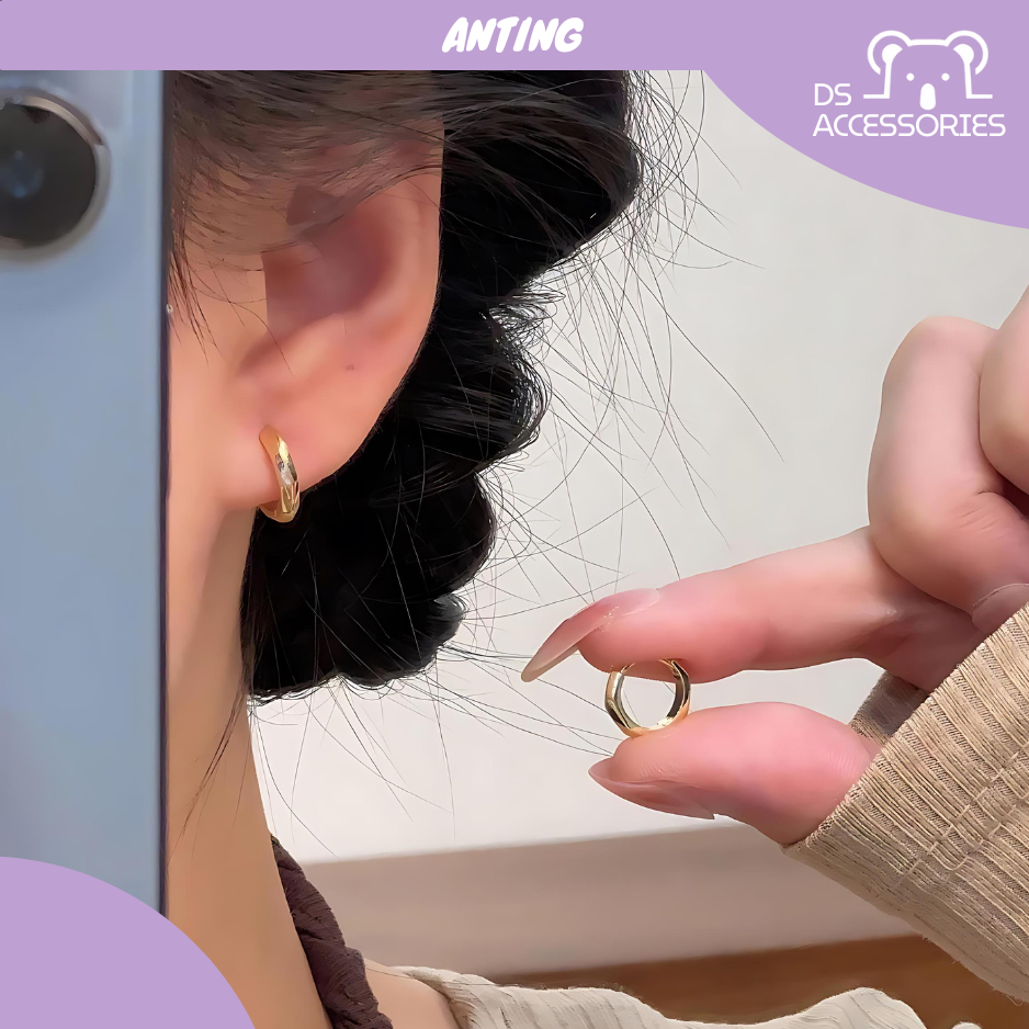 COD Anting Klip Lapis Emas / Anting Emas / Anting fashion Korea / Anting hoop / Anting Set / Anting 