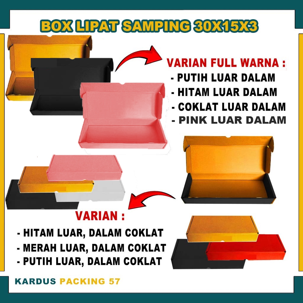 

Box 30x15x3 cm LS (Box Sarung) / Box Half Pizza /Box Hampers