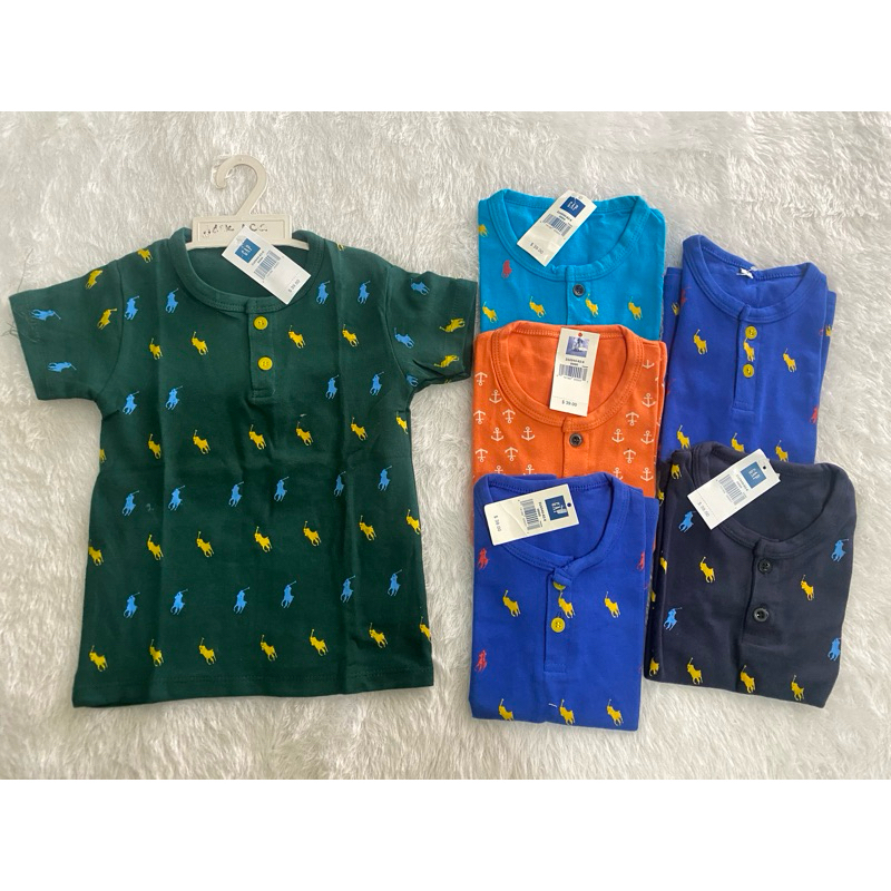 kaos anak laki laki polo 1-2 tahun premium