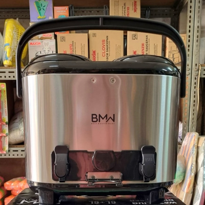 BMW WATER JUG DISPENSER 12 L STAINLESS DOUBLE TANK DIJAMIN PUAS TEBAL ORIGINAL RESMI