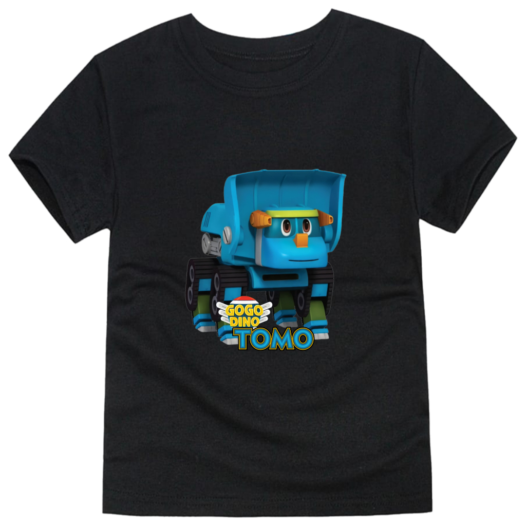 Kaos Anak Gogodino Tomo - Bahan Cotton 30s 100%, Lengan Pendek Cocok Untuk Anak Cowok dan Cewek