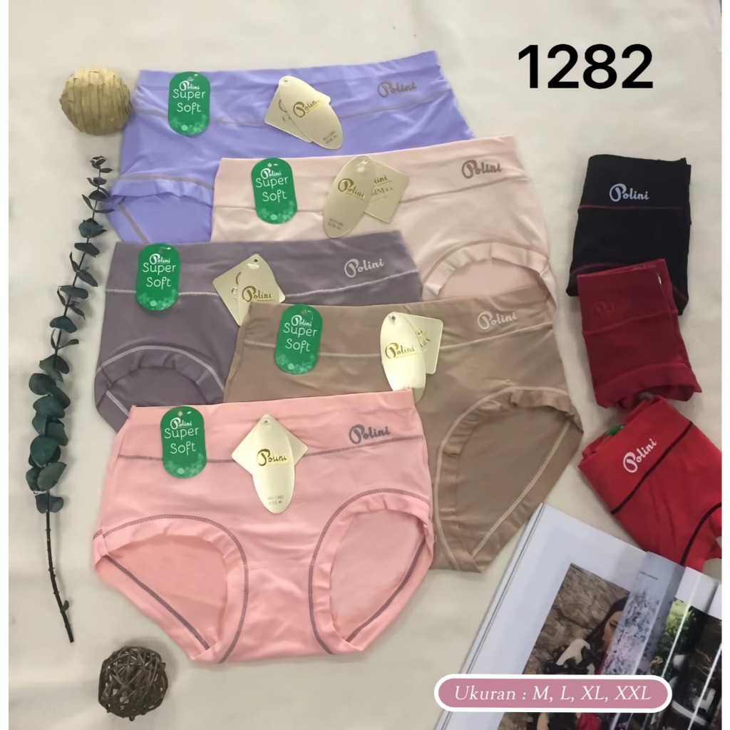 CD POLINI 1282 LUSINAN CELANA DALAM POLINI POLOS SUPER SOFT BELLE HIJAB SHOP