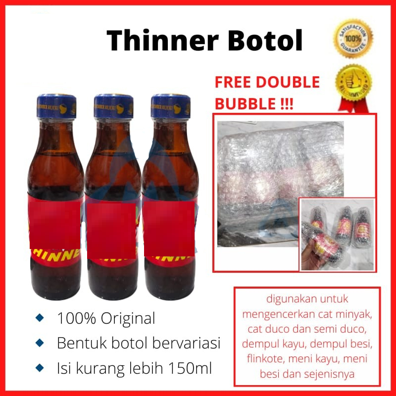 Thinner Botol Kecil / Pengencer Cat / Tiner botol kratingdaeng ND