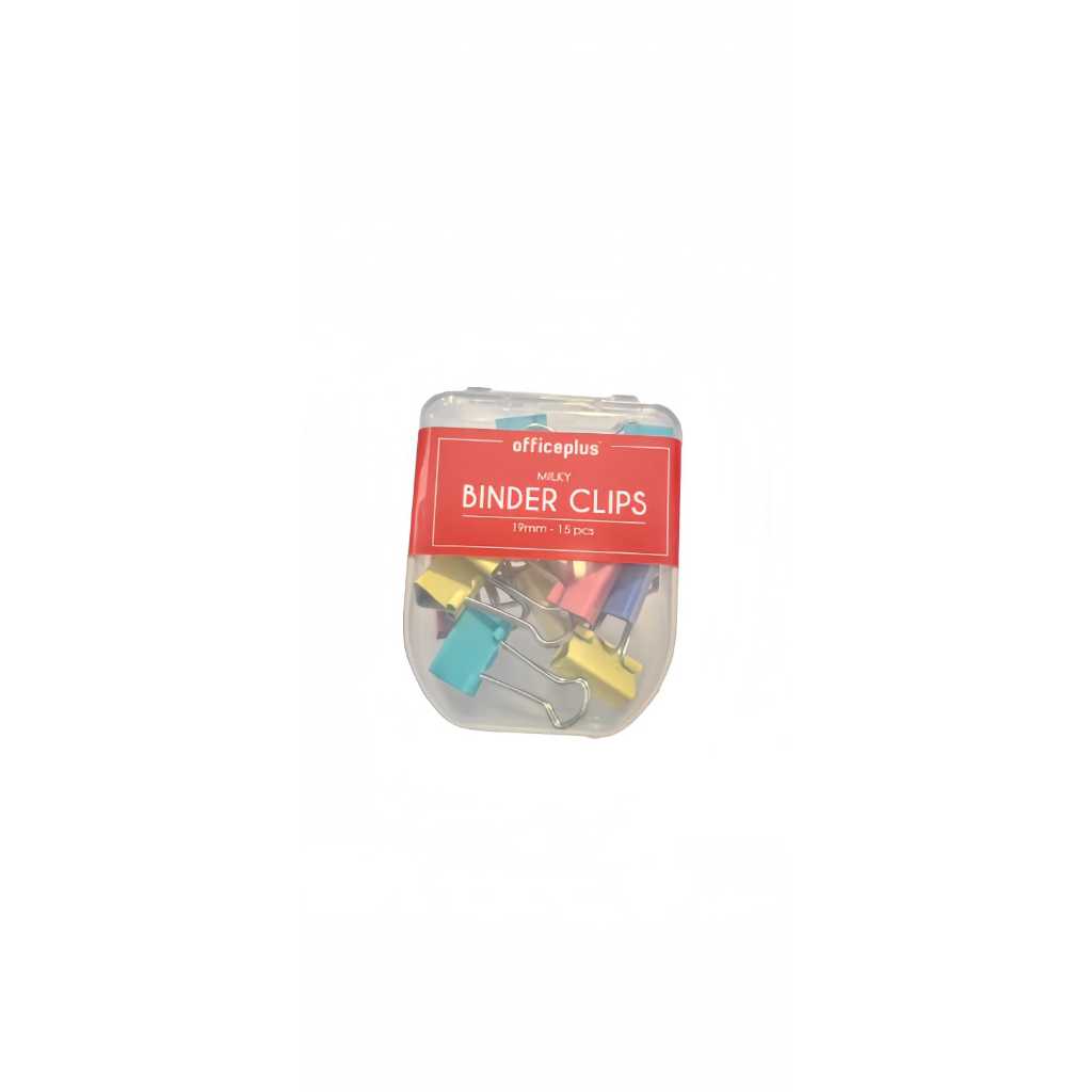 

OFFICE PLUS MILKY BINDER CLIPS 19 MM - 15 PCS - GRAMEDIA BSD CITY