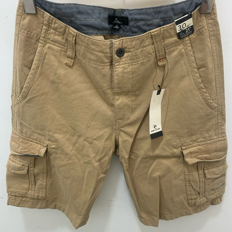 Celana Pendek Cargo Pria Rip Curl Original Trail Cargo Tan New