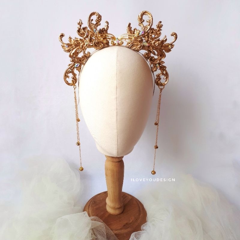 iloveyoudesign/ mariposa headpiece/ crown/ earcuff/ hairvine/ headpiece sultan