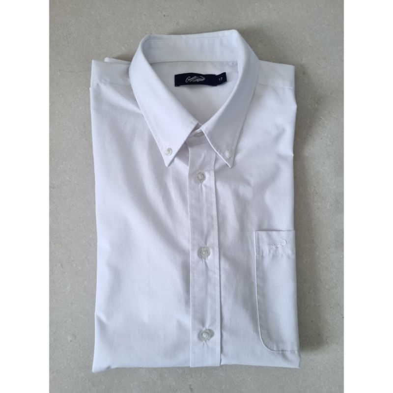Kemeja Pria Lengan Pendek CROCODILE Original / Kemeja Putih Pria / Preloved