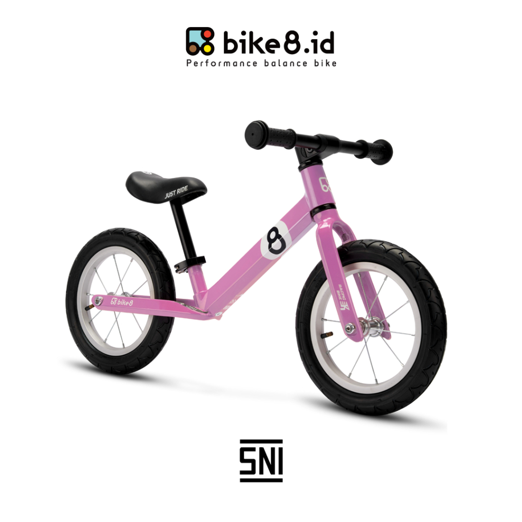BIKE8 Racing Balance Bike / Push Bike - Sepeda Anak - Pink