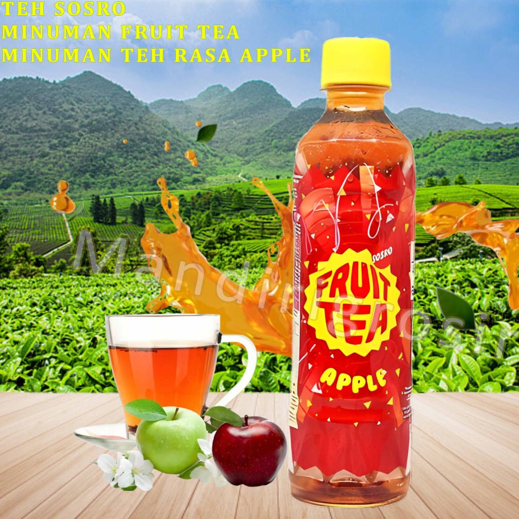 

Minuman Teh Kemasan Botol * Fruit Tea Sosro * Teh Rasa Apple * 350ml