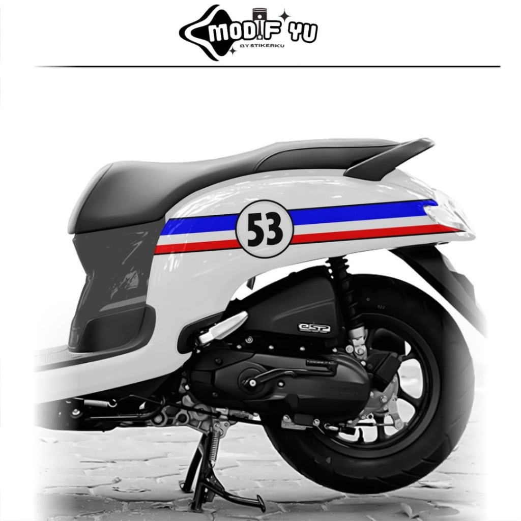 STRIPING SCOOPY PRESTIGE / SIMPLE / GARIS / HERBIE / CUSTOM / VARIASI / PRINTING / STICKER / SCP2 / 