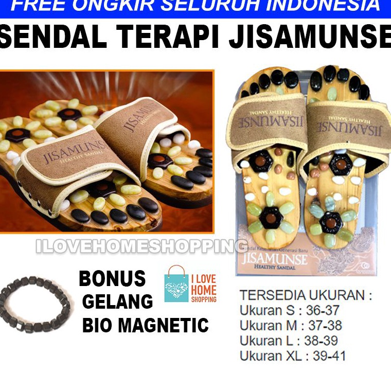 KODE U99I Jisamunse sandal original  jeido power sandal  sandal kesehatan batu gwisamunsok