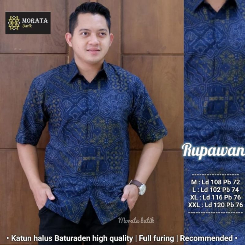 Hem Batik Pria Lengan PENDEK Premium Reguler Fit Keris Modern Premium Baju Atasan Batik Cowok Origin