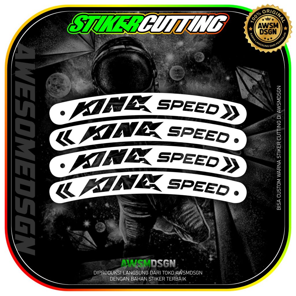 stiker velg king speed