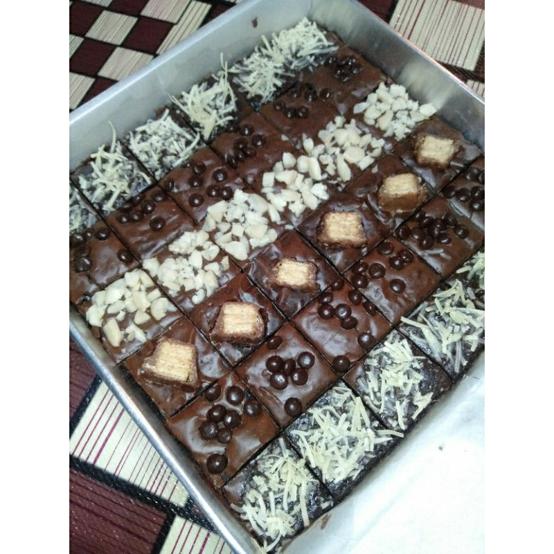 

Fudgy Brownies | Brownies panggang size 20x20