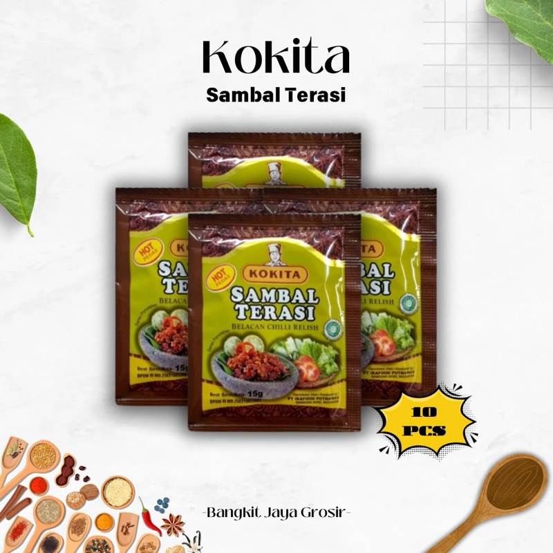 

Kokita Sambal Terasi Hot 10X15G