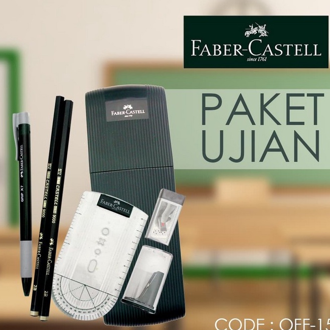 

Paket Ujian Mantap Pencil 2B Faber Castel Fancy ATK Kotak Pensil Murah p W6Z7