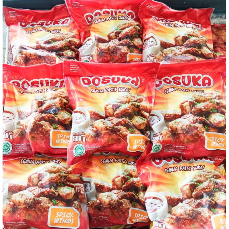 

DOSUKA SPIYC WING/SAYAP AYAM 500GR