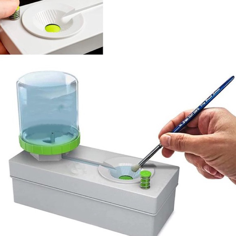 

Pembersih kuas lukis Dispenser pembersih kuas Brush Rinser Dispenser b U7X4