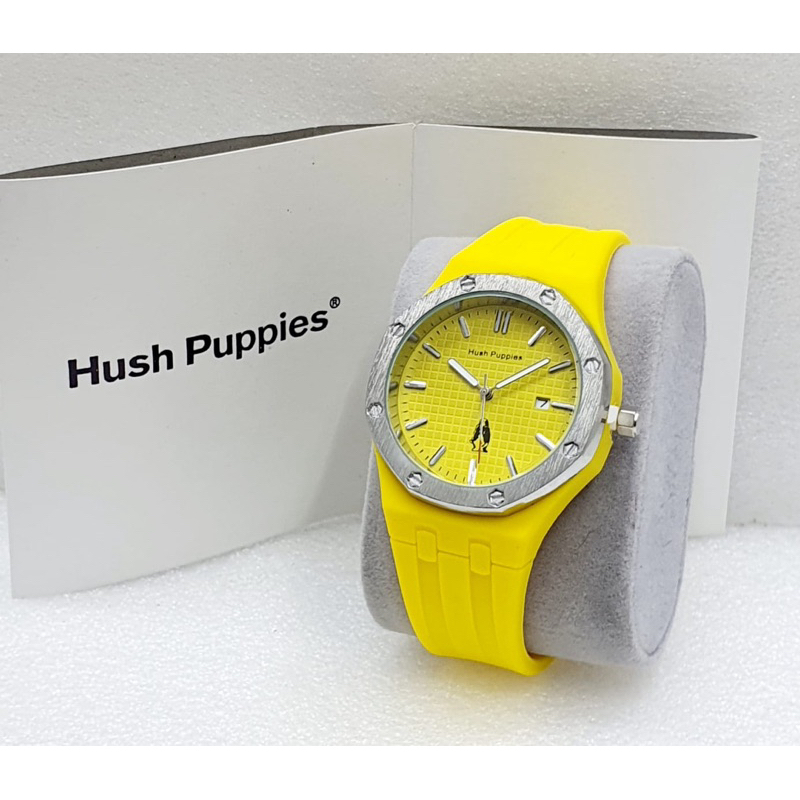 Jam Tangan Hush Puppies Wanita Tali Karet Rubber Free Box Ori