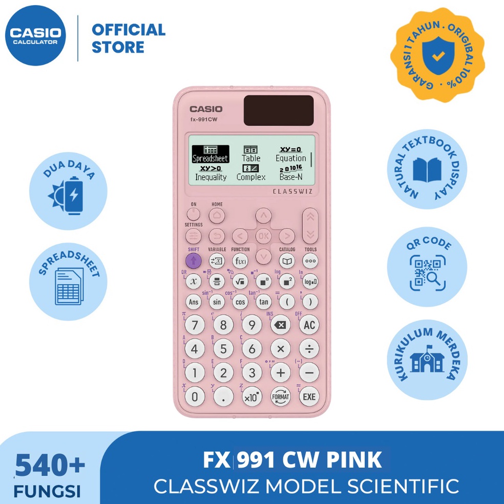 

Casio ClassWiz Model Scientific Calculator FX991CW i T4U6