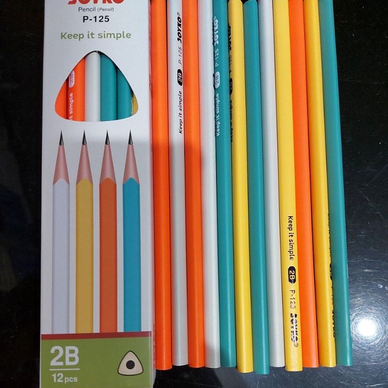 

pencil p125 2b joyko tertera harga 4 lusin 48pcs d C7X9