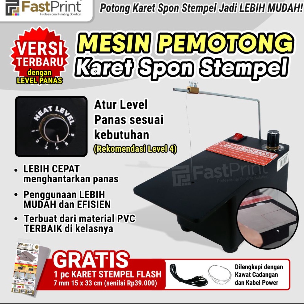 

Fast Print Alat Pemotong Karet Busa Stempel Flash c H1Y2