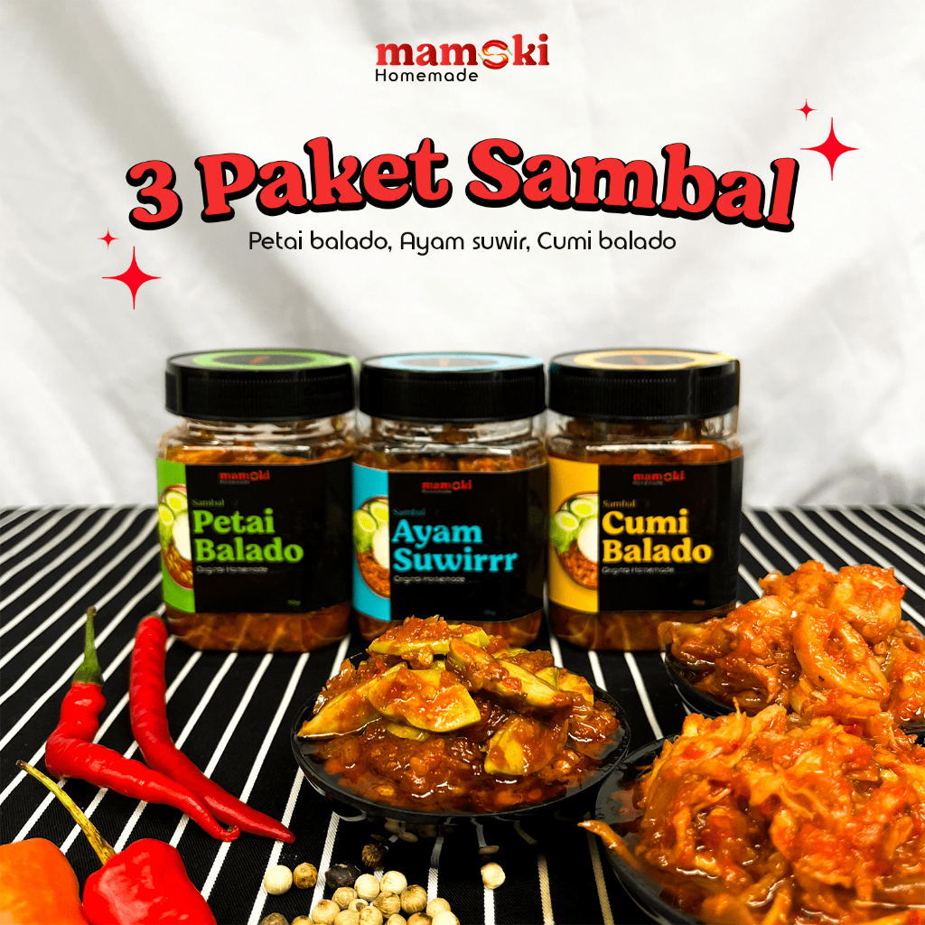 

3 Paket Sambal Lebih Hemat Sambal Enak Pedas Nagih - Mamski Sambel