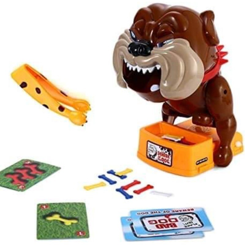 MAINAN ANAK CAREFUL BEWARE BAD DOG ANJING GIGIT TULANG + KARTU MAINAN KELUARGA FAMILY TERMURAH COD