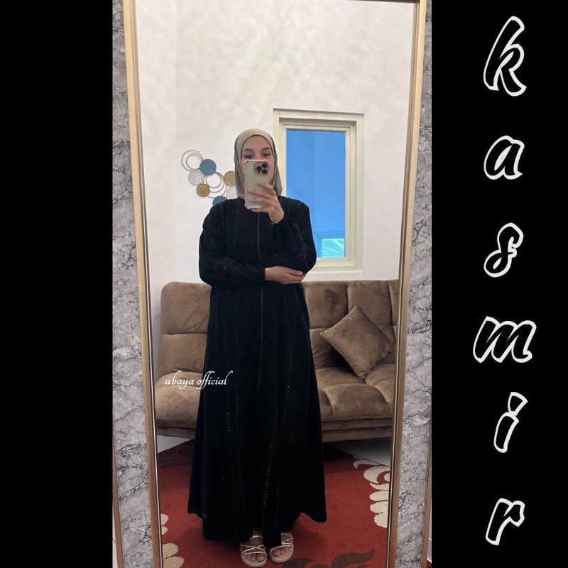 Abaya Muslima Basic Remaja Umroh Hitam Maxi Dress syari
