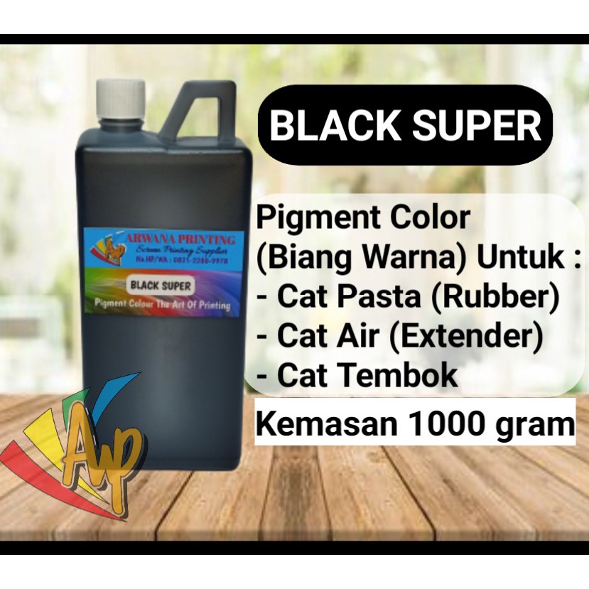 

Biang Warna Sablon Hitam Pigment Black Super 1kg o S5D9