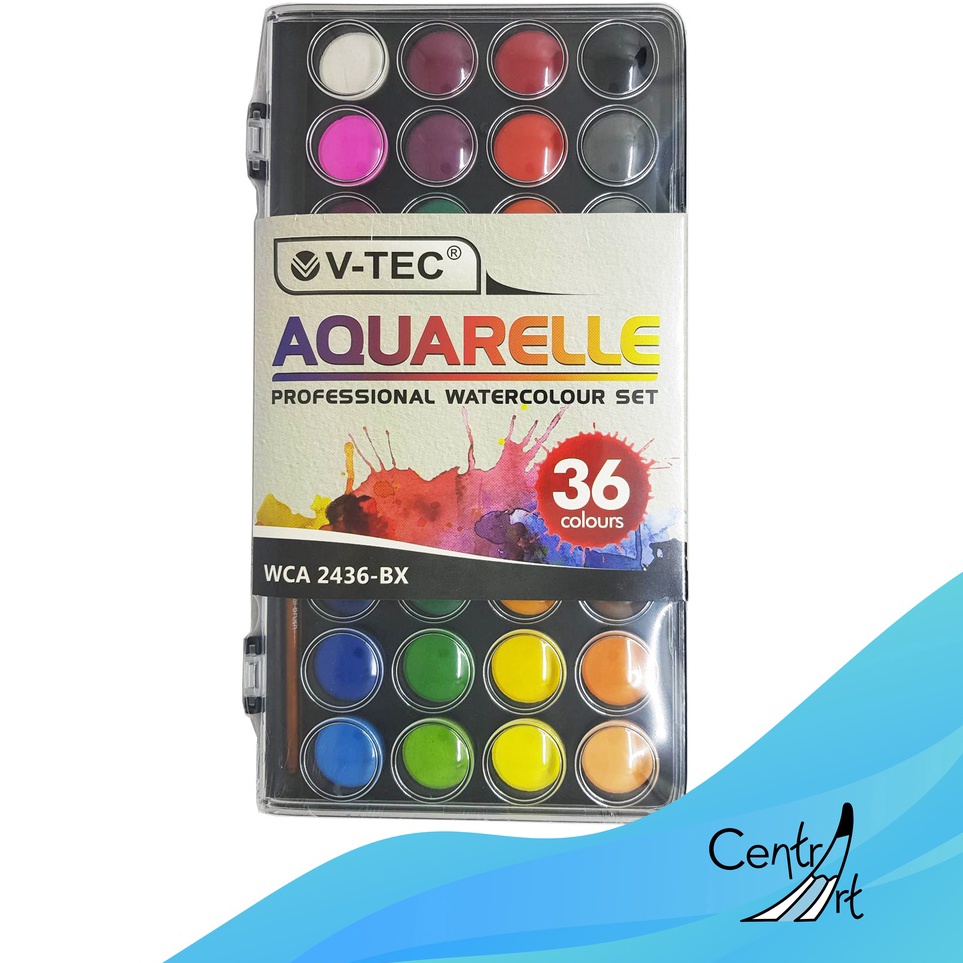 

Vtec Aquarelle Professional Watercolour set 36 colour m U5H9