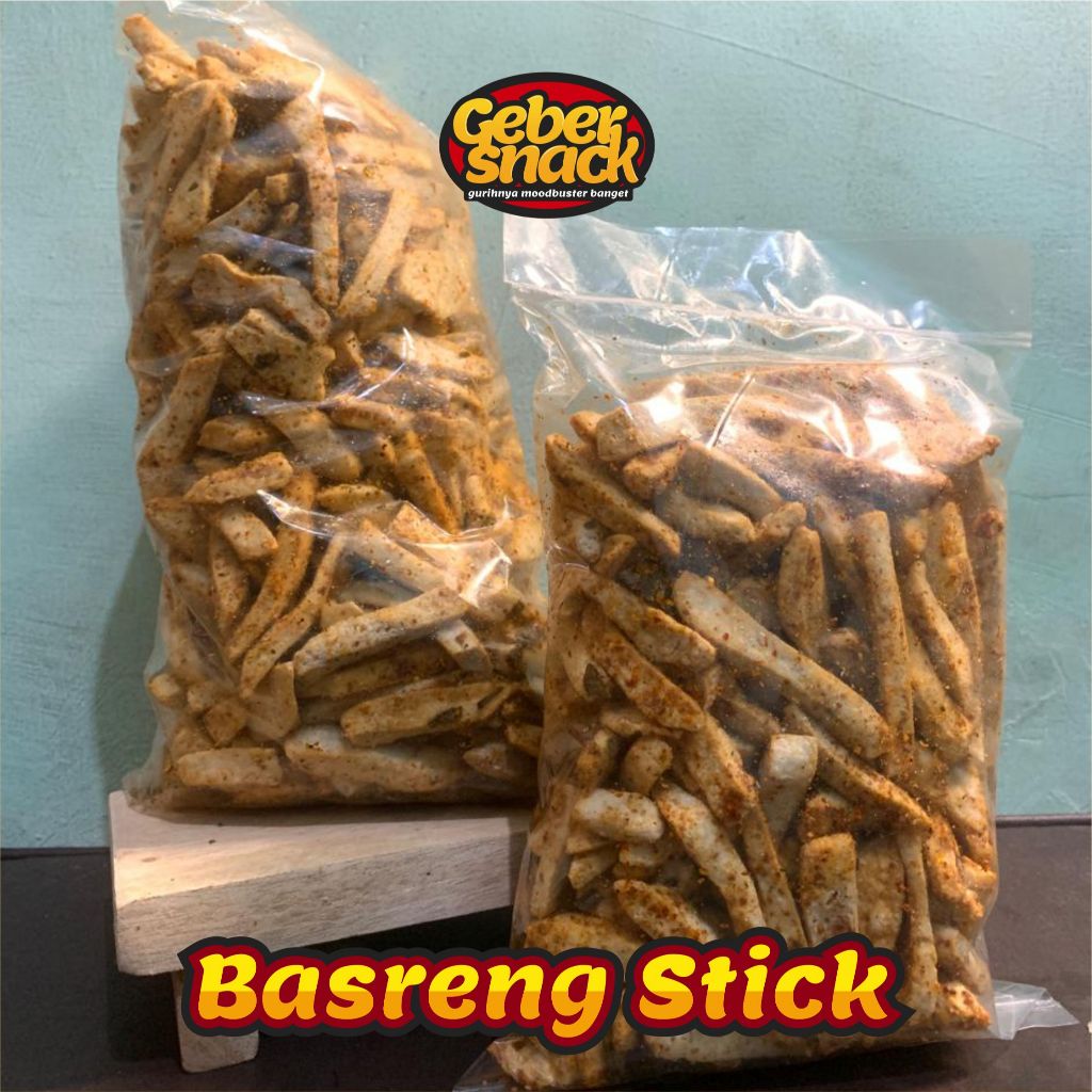 

Basreng Stik 250 gram / Basreng Stik Pedas Daun Jeruk 250 gram / Basreng Daun Jeruk