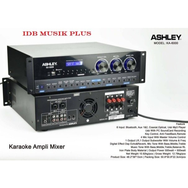 Ampli Karaoke Ashley KA6000 KA 6000 Original