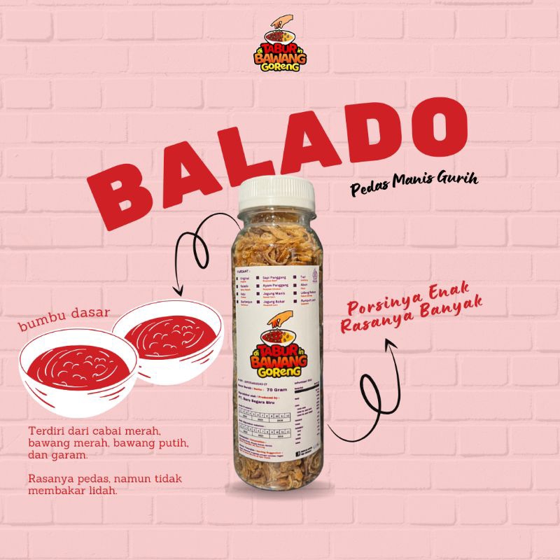 

Bawang Goreng BALADO | Goreng Garem | Siwang Terasi Bawang